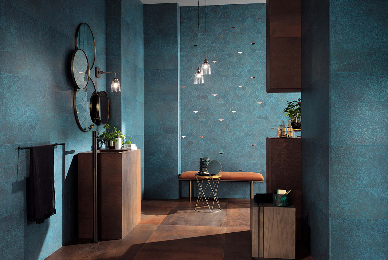 A0UT Blaze Iron Mosaico 3D Factory 29x29 Atlas Concorde