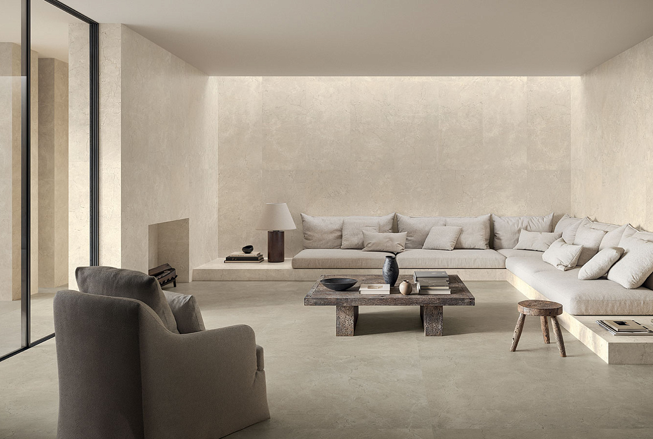 CL03BAS Calcis Visone Stripe SQ. 60x120 Italgraniti