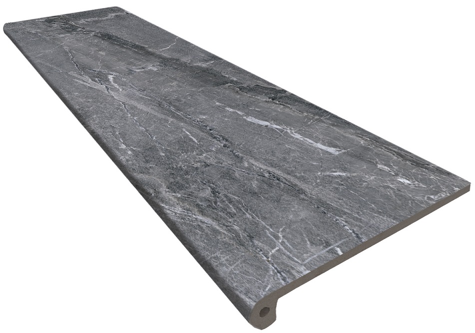 Ступень флорентийская Marble 441 Ceniza R9 1200х330х13 Kerastep