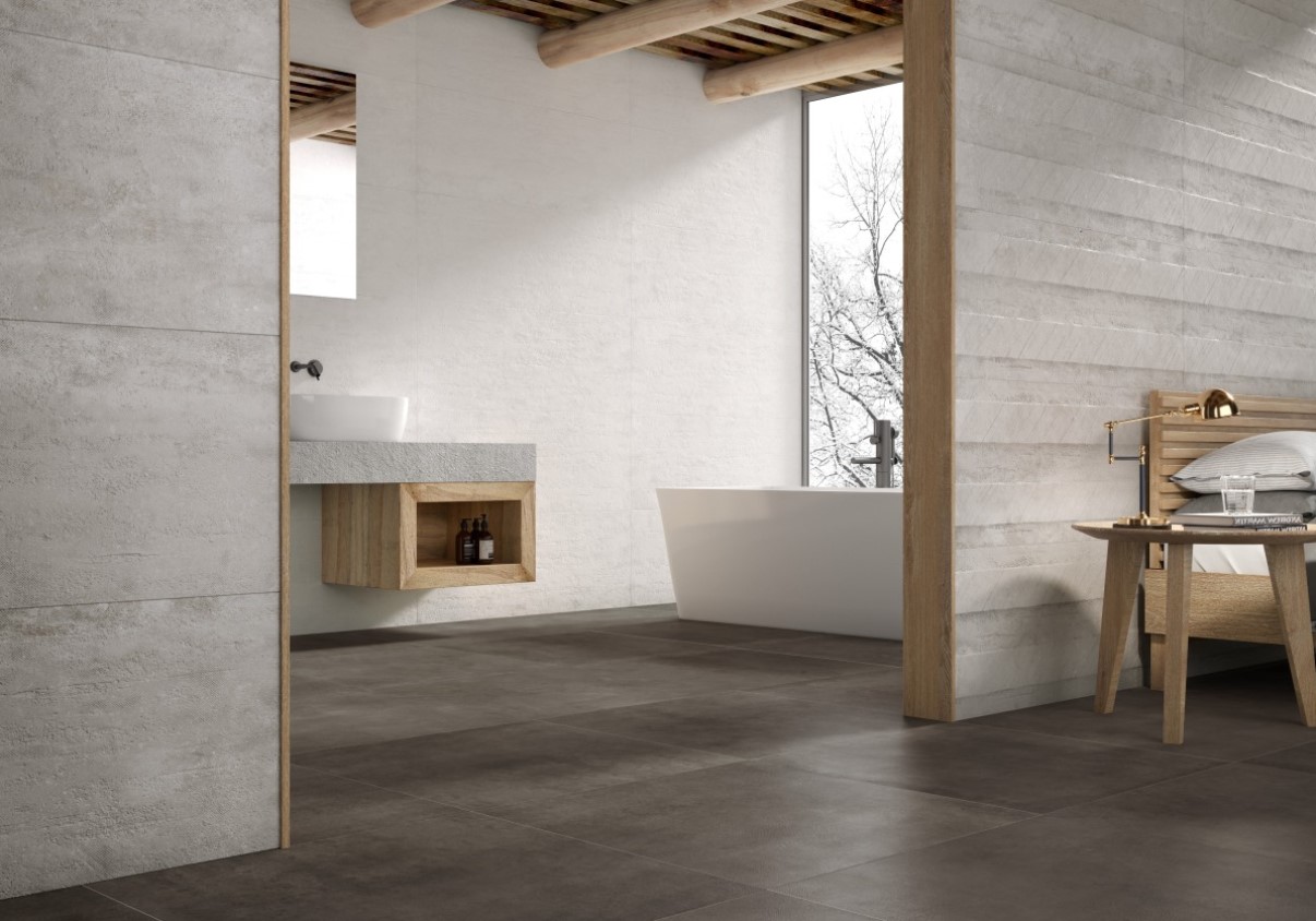 64TX408 Texture Blanco 45x120 Grespania