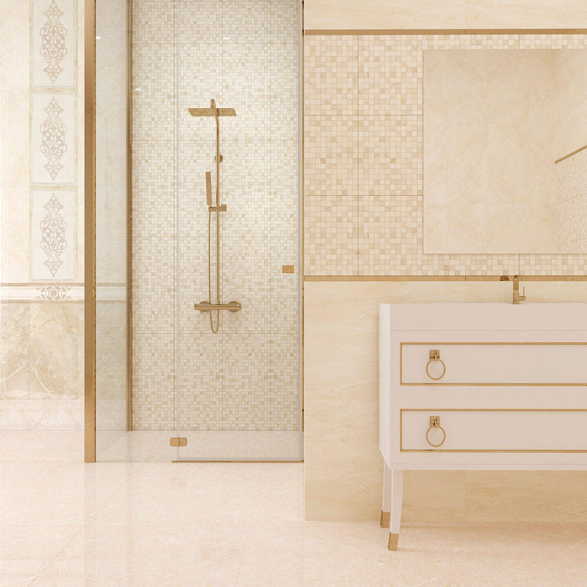 486 Rimini золото 1,4x40 Eurotile Ceramica