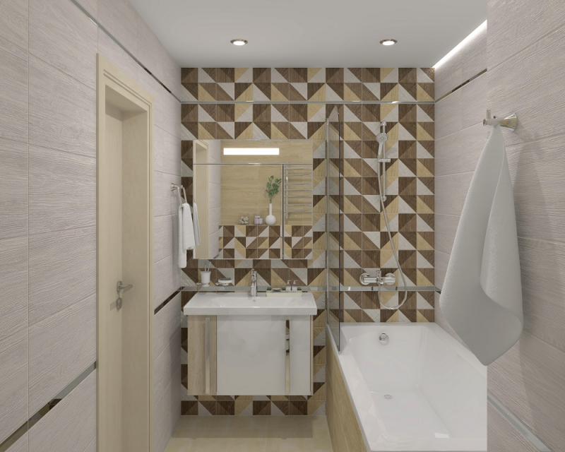 34008 Village голубой микс 25х50 Laparet