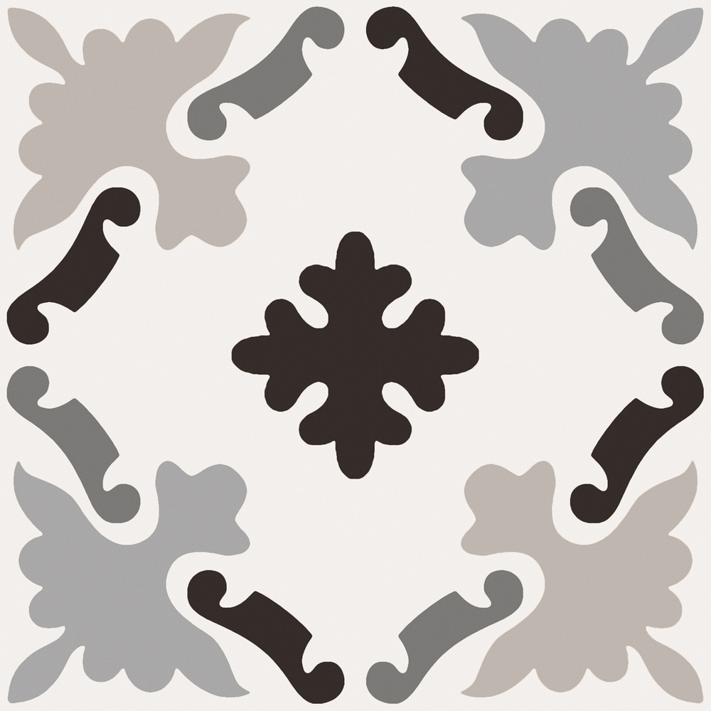 Patchwork black&white Mix 20x20 Sant Agostino