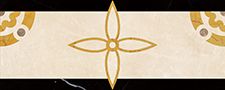 PJD-SDPH069 69 Waterjet Border (Harvest) 60x24 Marmocer