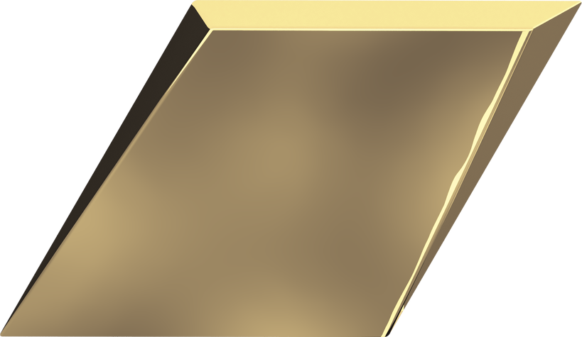 218350 Rombo Drop Gold Glossy 15x25.9 ZYX