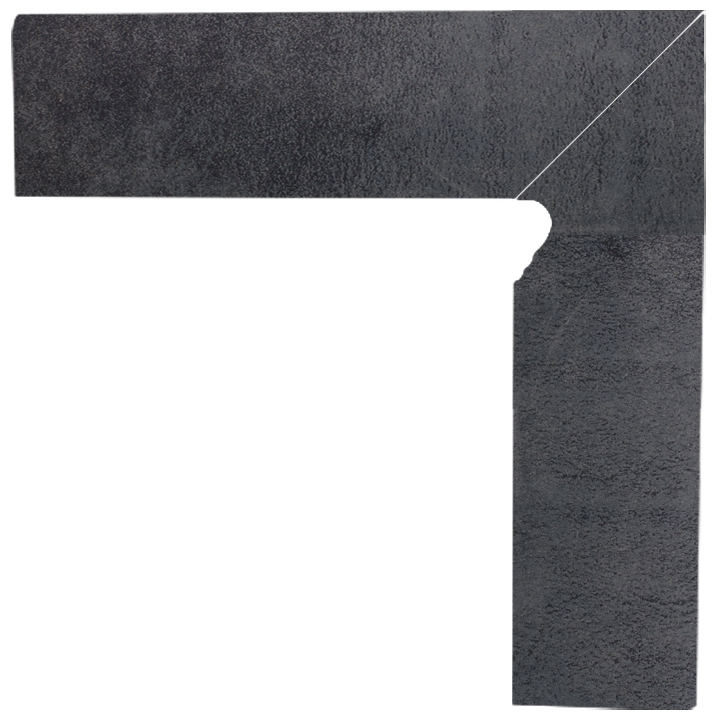 Bazalto Grafit Cokol 2 El. Prawy 30x8,1 Paradyz