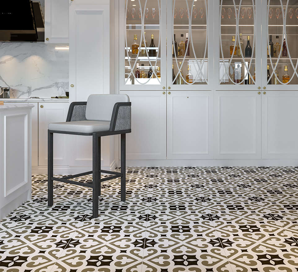 Verona Grey Pre-cut 45x45 Etili Seramik