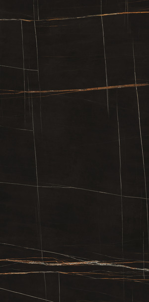 UM6L300585 Sahara Noir Luc Shiny 150x300 Ariostea