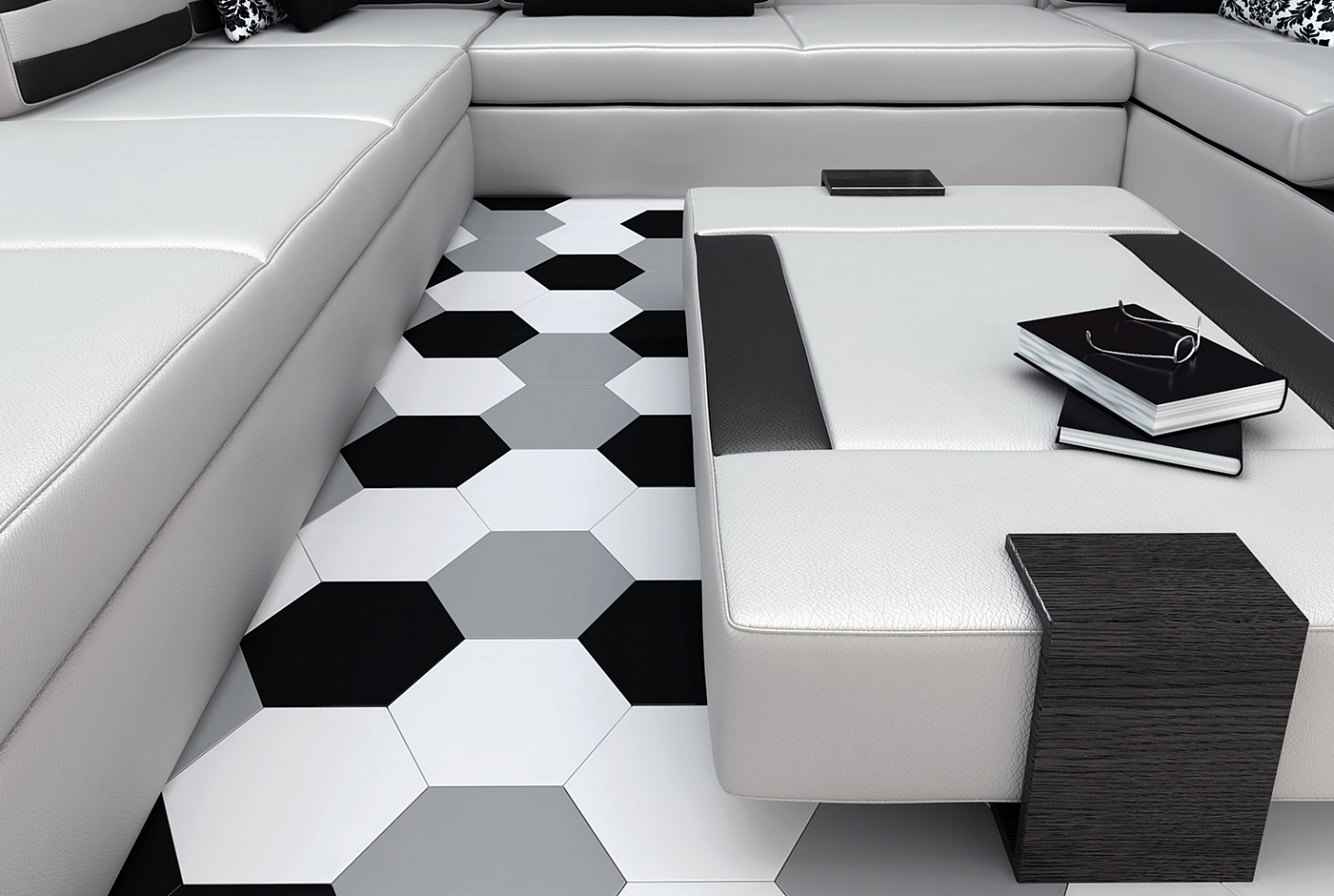 114043 TRIANGLE FLOOR R9 ASH GREY MATT 20.1x23.2 WOW