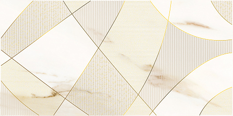 Декор Calacatta Royal Geometria 63x31.5 Azori