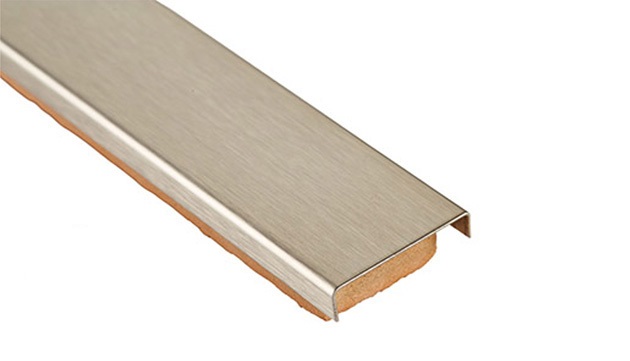 БМ 268 Бордюр металлический платина матовый 2.2х60 Роскошная мозаика фото 2