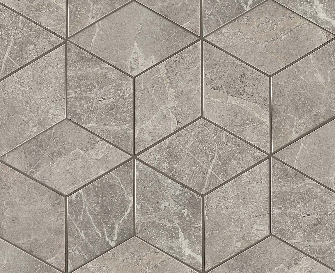 ADVO Marvel Grey Fleury Mos. Esagono Lapp 30х35 Atlas Concorde