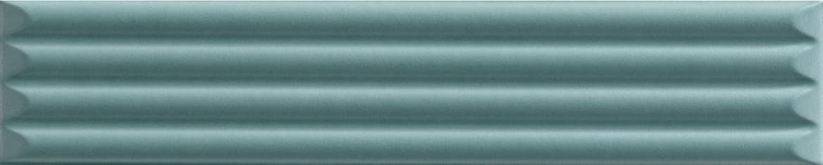 192136 Up Cannettato Green Glossy 25x5 Ava Ceramica