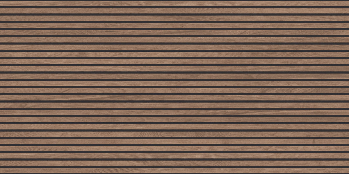 Wood Canarium Wenge Stripes коричневый матовый карвинг 60х120 Laparet