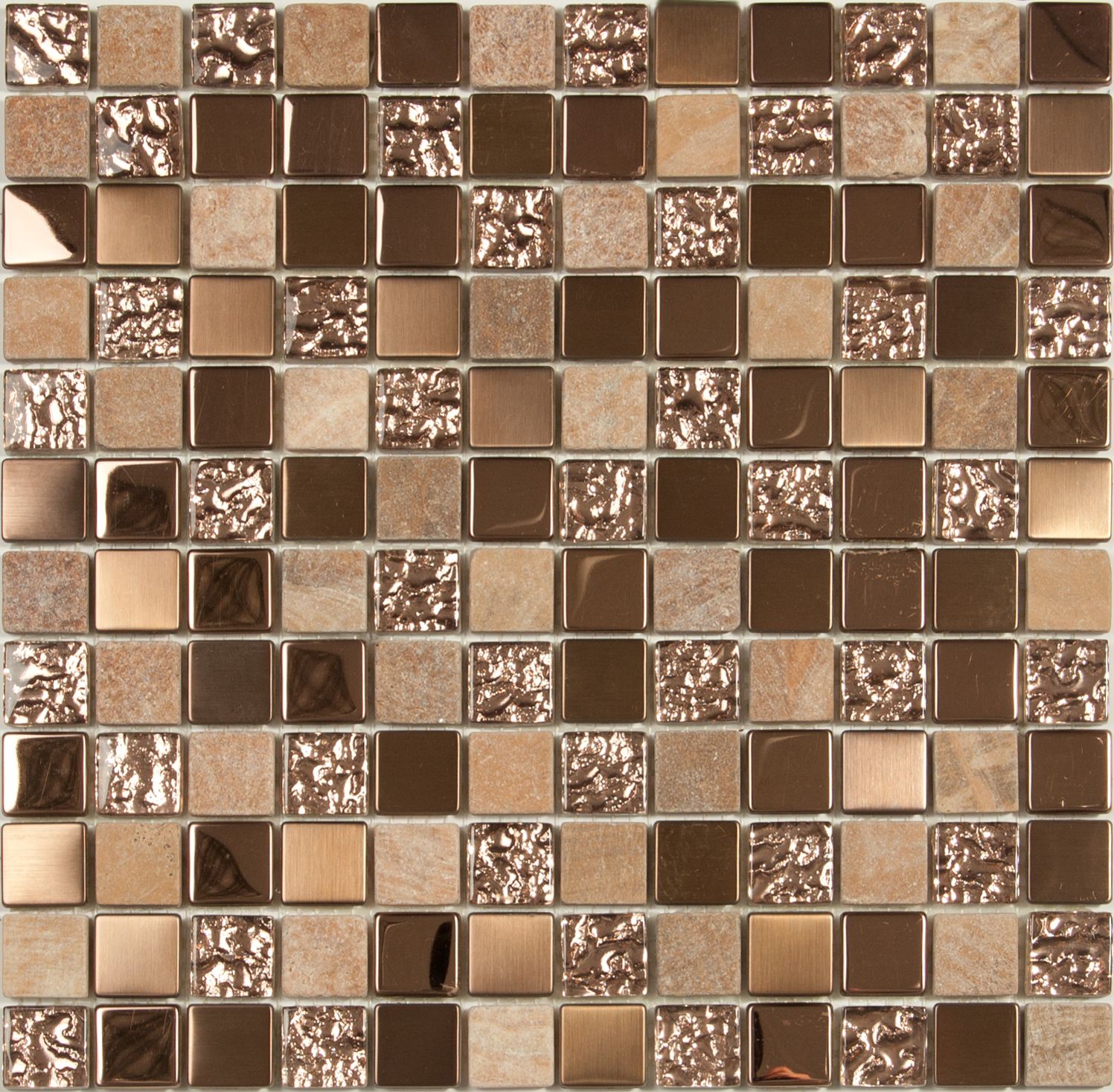 S-816 стекло камень метал (23x23x8) 298*298 NSmosaic