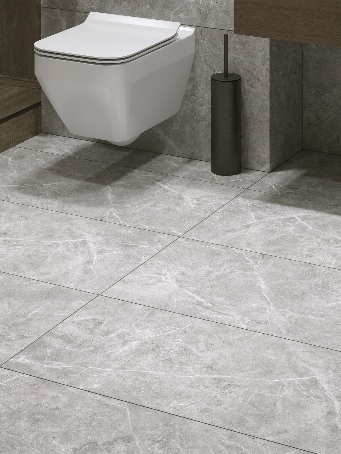 17018 Castello Темно-серый рельеф ректификат 44,8x89,8 Cersanit фото 9