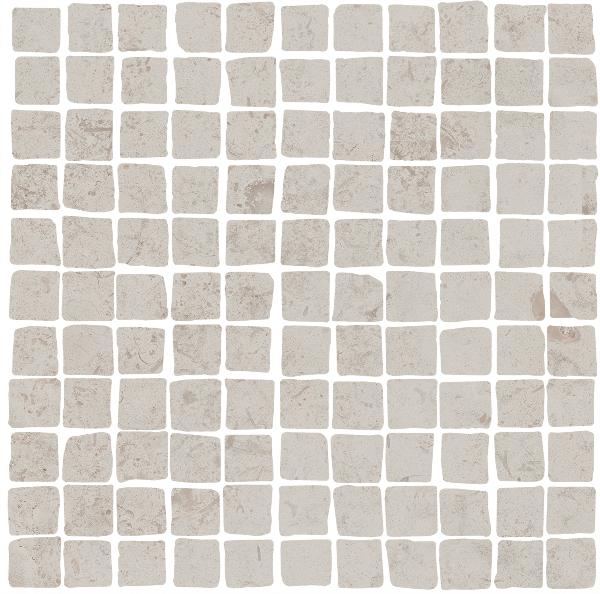 MBS003 Про Лаймстоун Спакко мозаичный серый светлый матовый 20х20 Kerama Marazzi