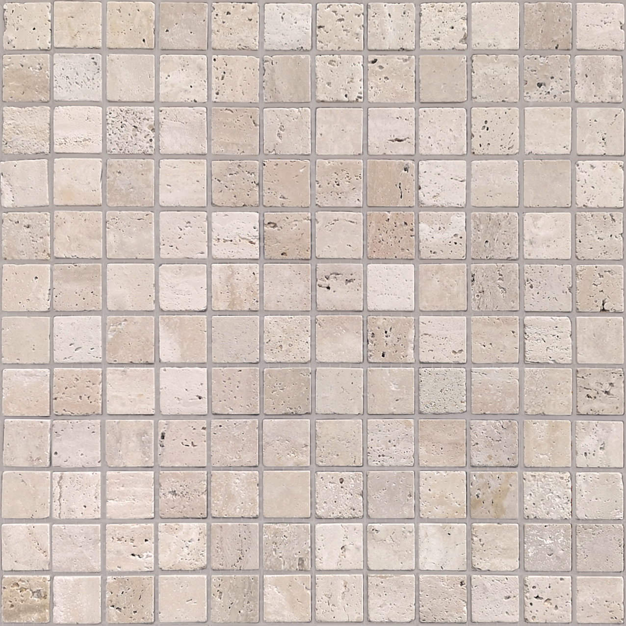 Travertino Beige MAT 23x23x7 298x298 Caramelle Mosaic