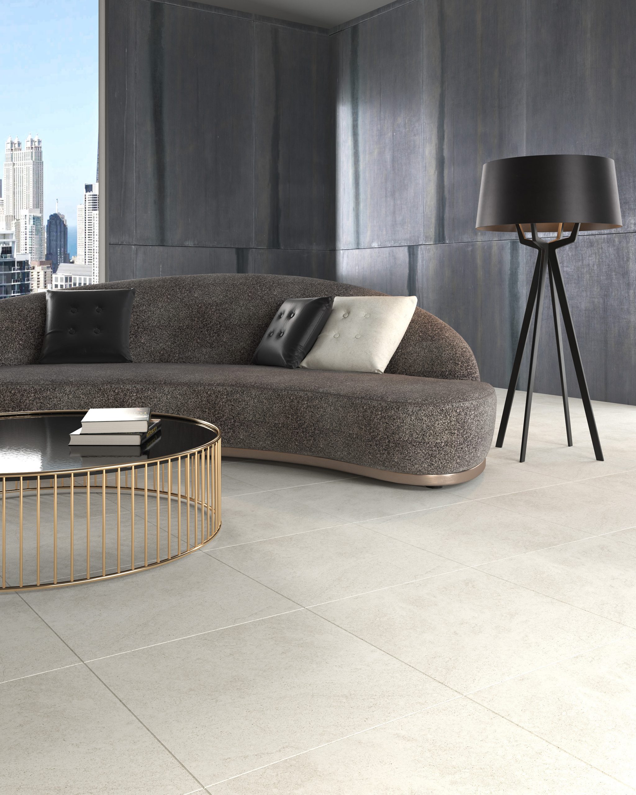 N4BA0NSNA2G1MJ Aspen Light Gray Matt Rect 60x60 Goldis Tile