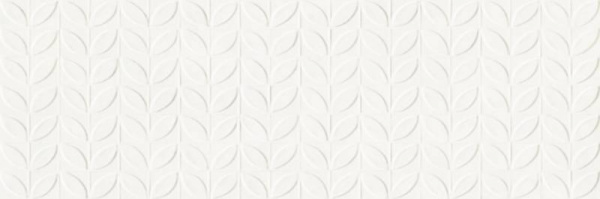 RA6J Vida Struttura Foglia 3D Bianco Rett 30x90 Ragno Marazzi