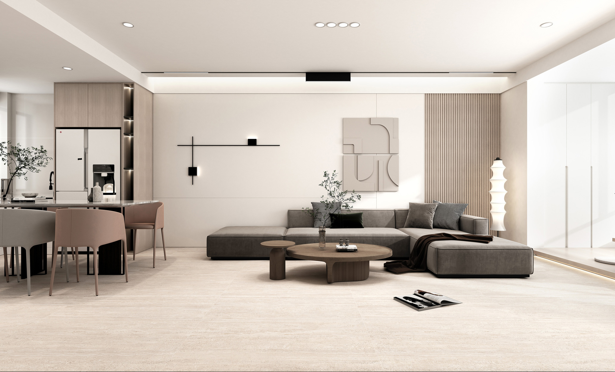 GT1206029992MCR Травертин Романо Бежевый канноли 60x120 Global Tile фото 17