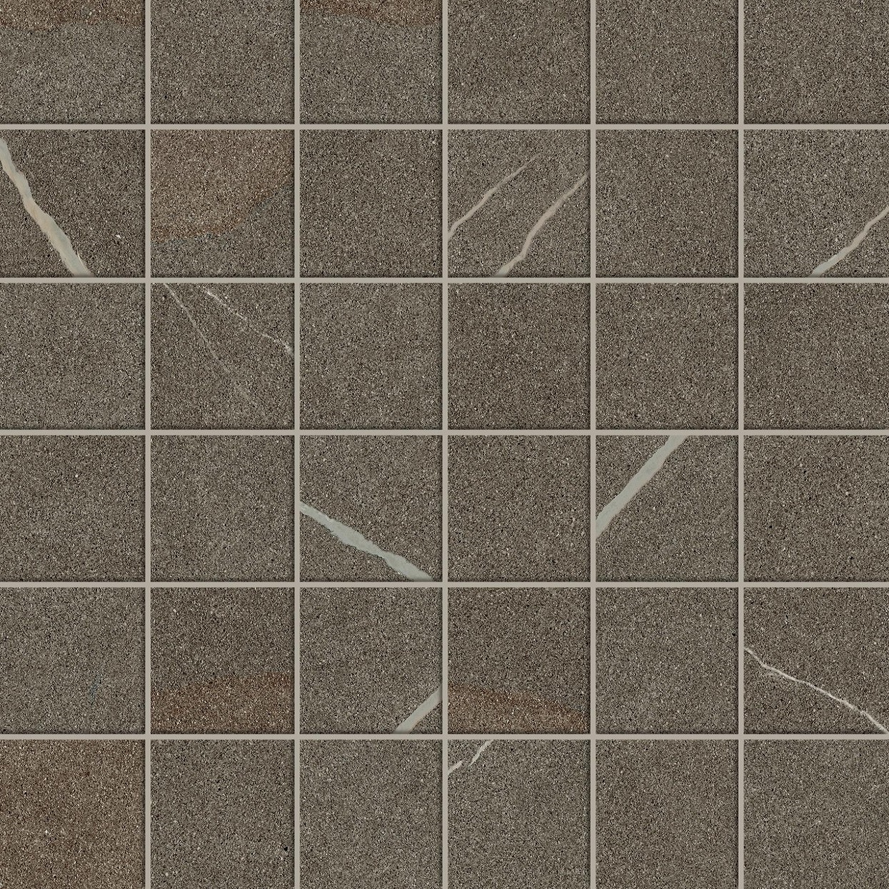 610110001306 Forte dei Marmi Rock Alpine Brown Mosaic 30x30 Atlas Concorde Russia