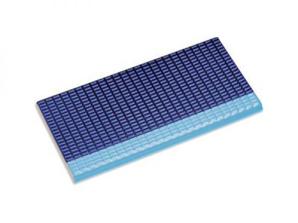 21277 Противоскользящая плитка с буртиком с сетчатой поверхностью Light Blue-Cobalt 12,5х25 Serapool