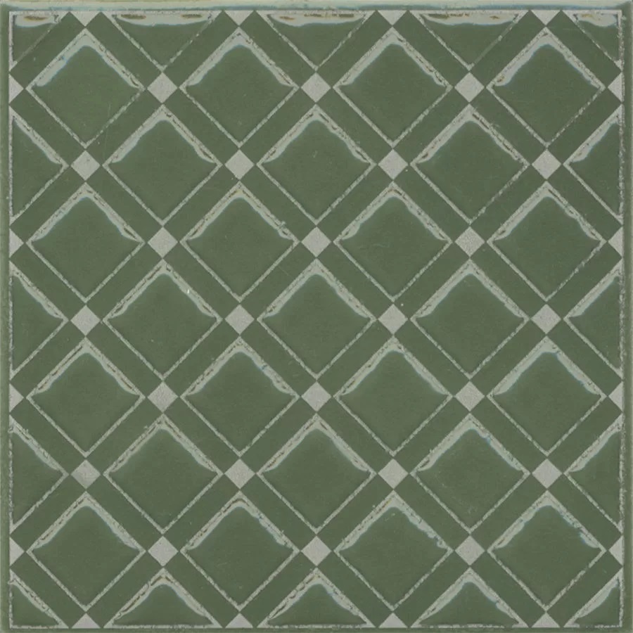 KMD3STA015GN Декор Бахия 1 зелёный глянцевый 9,8x9,8x0,7 Kerama Marazzi