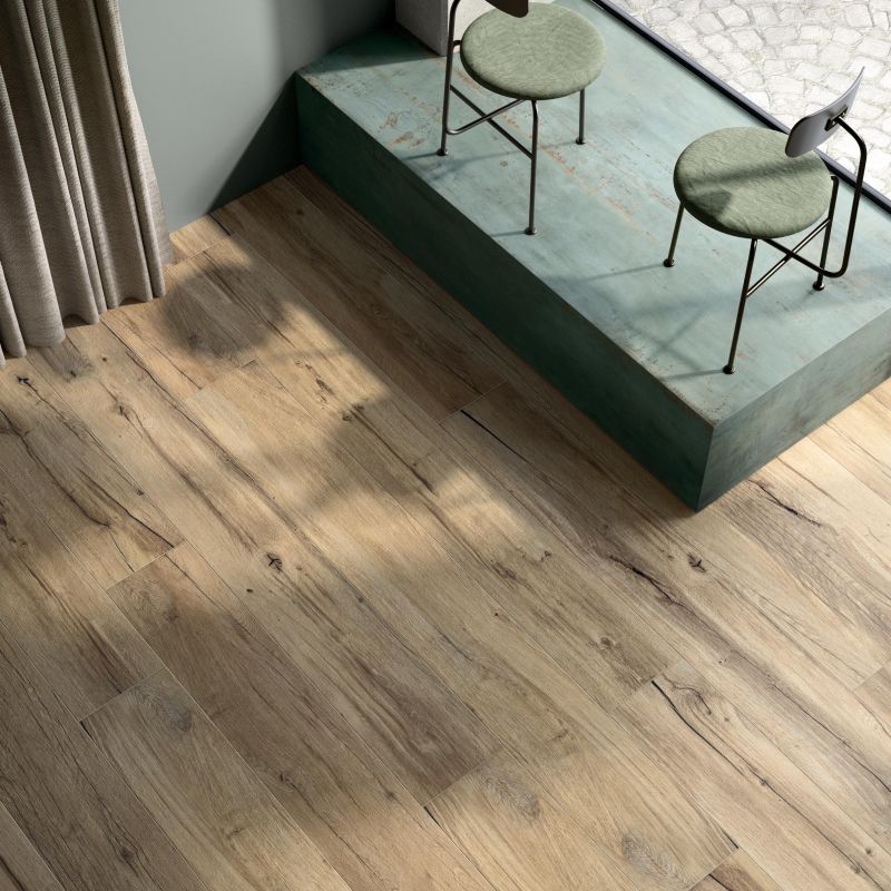 0005047 Nordik Wood MANSION GOLD/BROWN 60X60 Flaviker