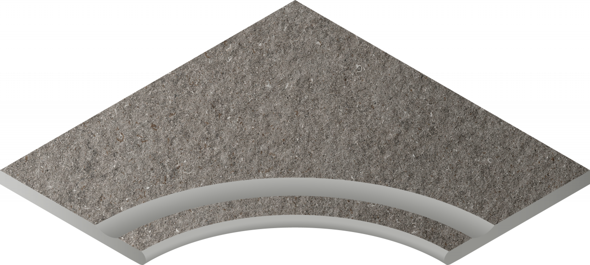 620090001036 Fume Bordo Svasato Angolare Round 60x60 Italon