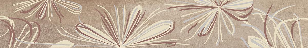 587891001 Бордюр Sonnet Beige Flower 50,5x6,2 Azori