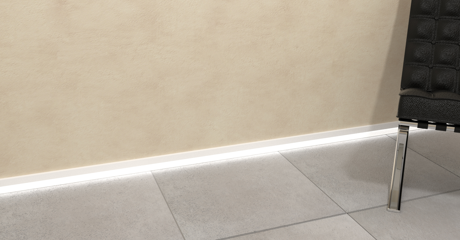B79999052 Pro-Skirting LED Black 60x2500 Butech
