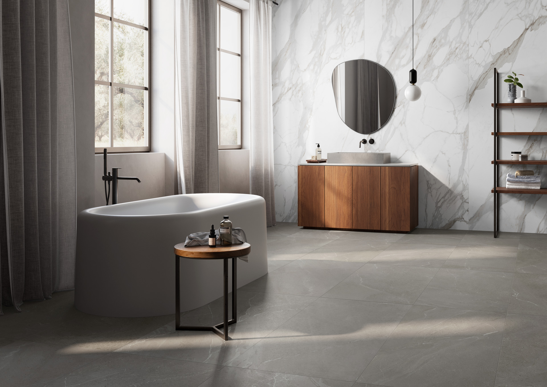 RCUZ Stoneplay Ardesia Antracite Rett 100x100 Ragno Marazzi