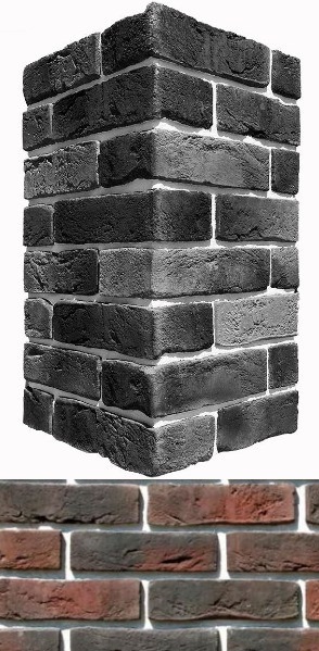 301-45 Лондон брик угол 9х22x6.5 White Hills