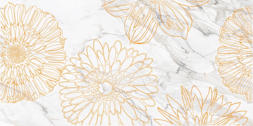 Декор Briere Flower 2 300x600 Beryoza Ceramica
