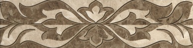 Saloni brown border 01 7.5*30 Gracia Ceramica
