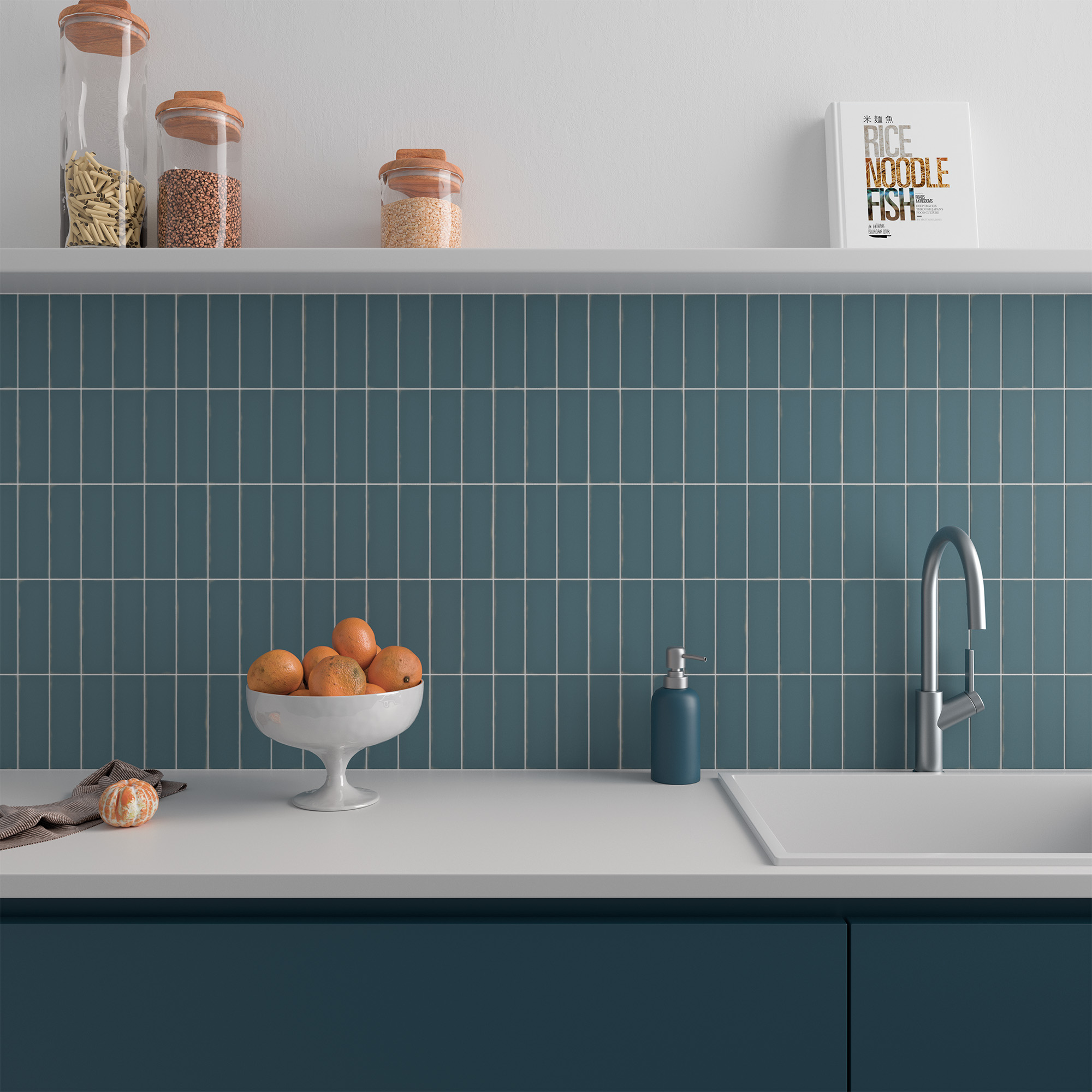 134436 Chalk Ice Grey 4x12.5 DNA Tiles фото 8