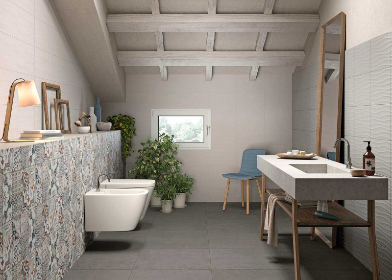 M01S Neutral Taupe Struttura Tide 3D 25x38 MARAZZI Italy