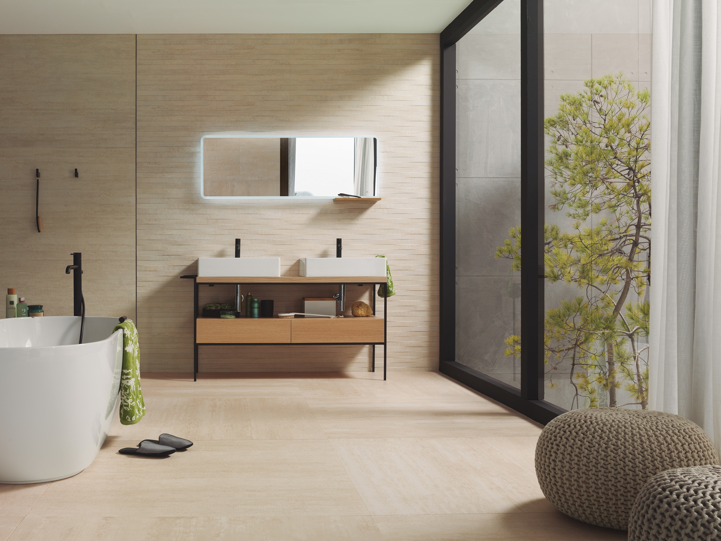 100306261 Nantes Caliza 8mm 120x120 Porcelanosa