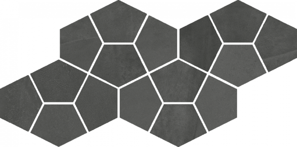 620110000185 Continuum Petrol Mosaico Prism 41.3x20.5 Italon
