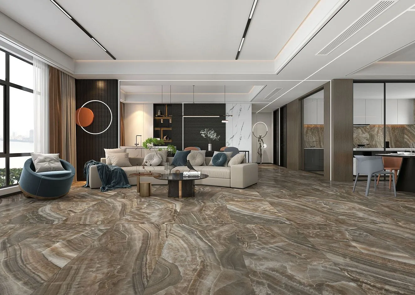 BHY-8001 Onyx Leggero Semi-Polished 600x1200x10 Basconi Home фото 2