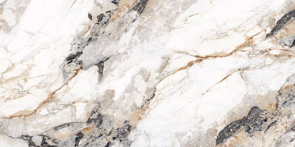 Rock 1018 Light Gold Carving Polished 60x120 Casati Ceramica