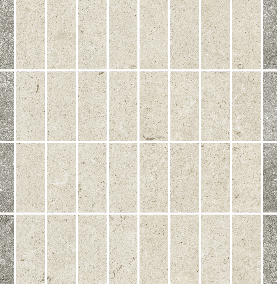 620110000255 Аура Стоун Уайт Мозаика Стритс 28.3x29 Italon