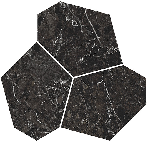 KMD2HID028GR Декор Марсель наборный чёрный матовый обрезной 26,5x25,5x0,9 Kerama Marazzi