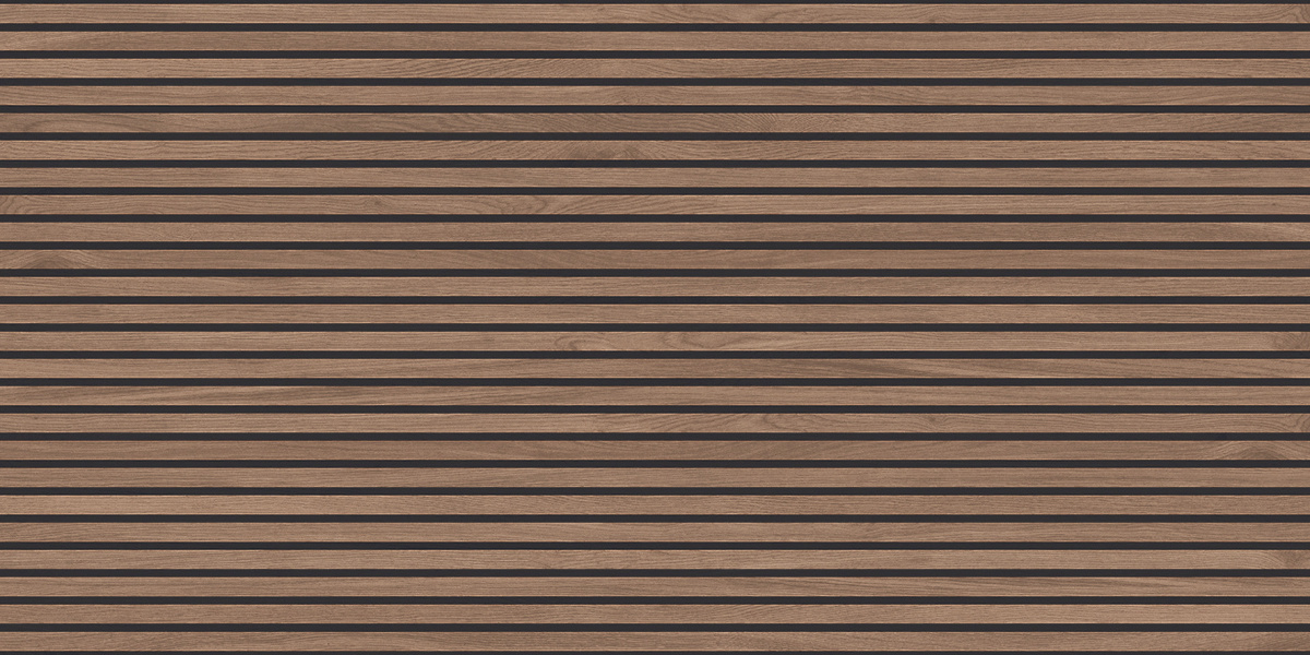 Wood Canarium Wenge Stripes коричневый матовый карвинг 60х120 Laparet