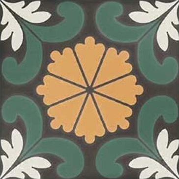 SYNC FLOWER GREEN 15x15 DNA Tiles