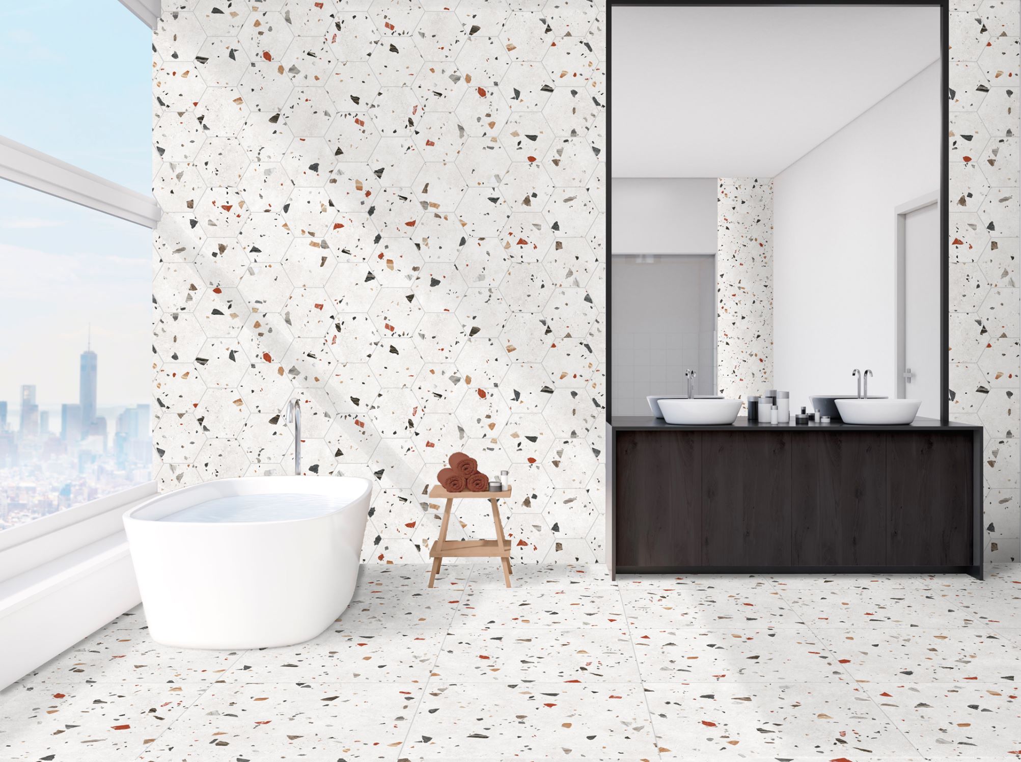 Sonar White Hexagonal 22x25 Codicer
