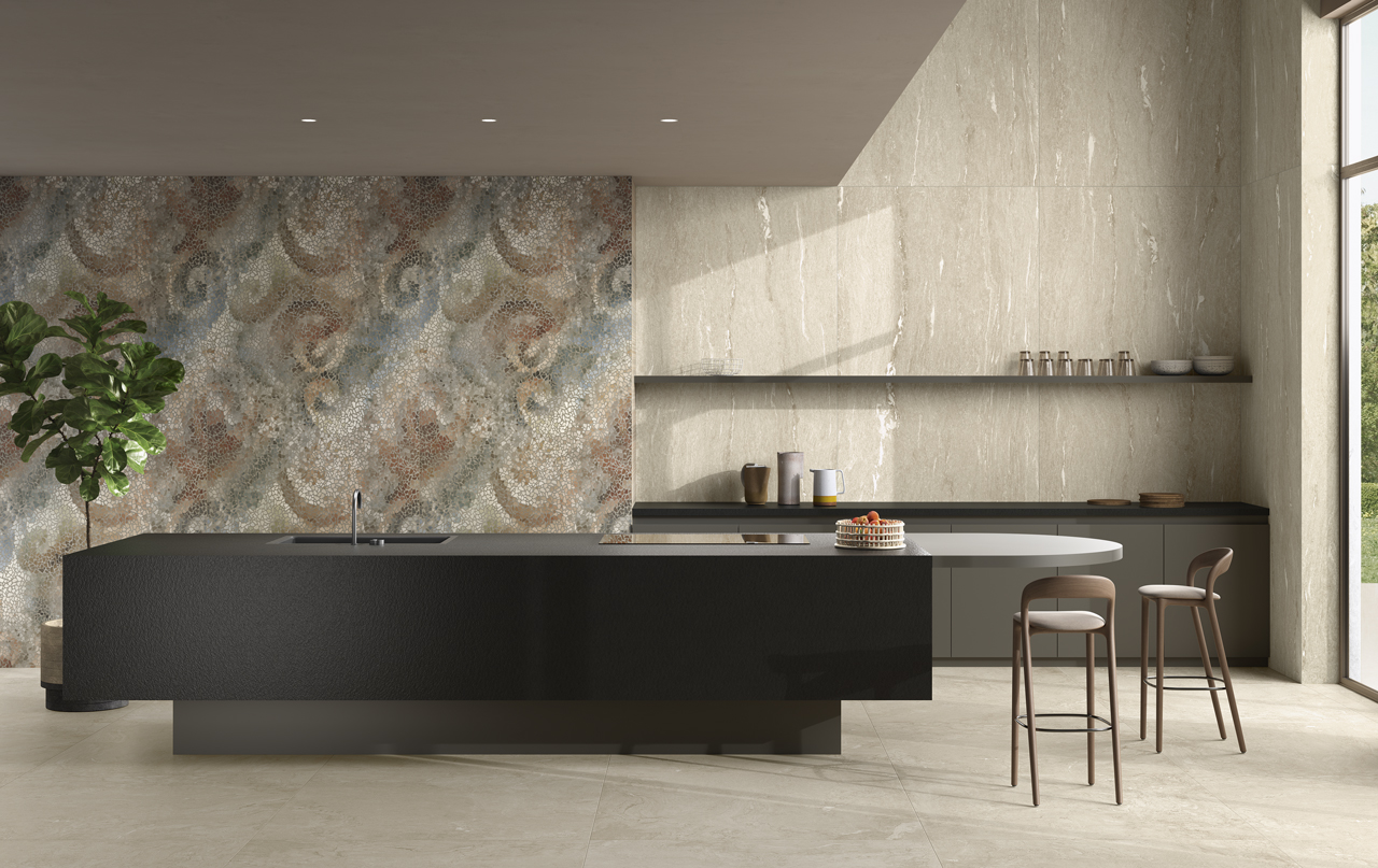ALP002 Alpine Taupe Vein 3D Texture 60x120 Fondovalle