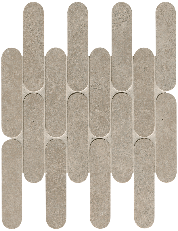 fRM9 Nobu Grey Curve Mosaico Matt 29x29,5 FAP Ceramiche