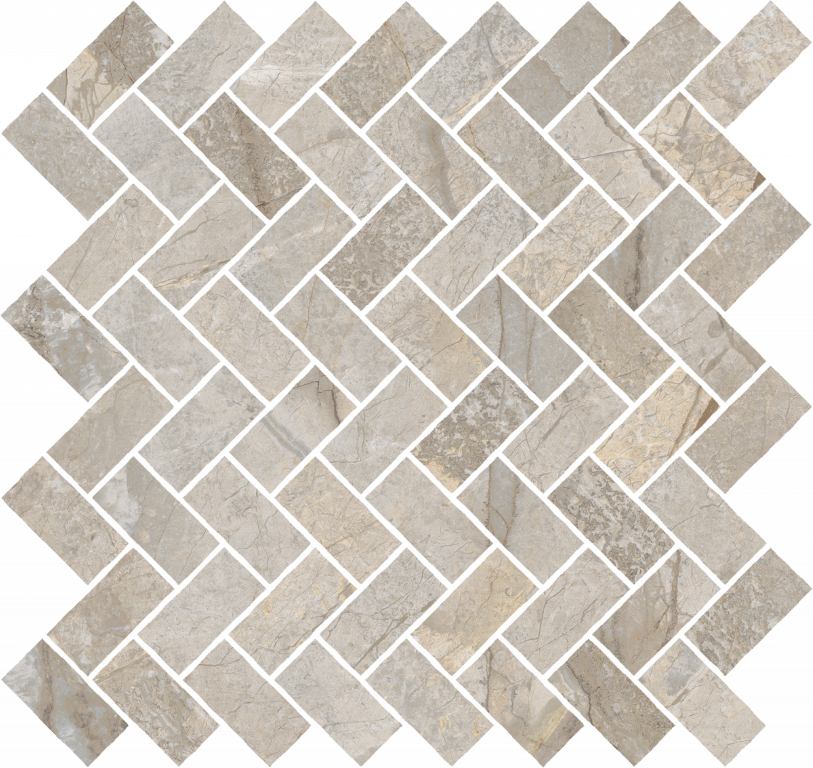 620110000215 Stellaris Elegant Silver Mosaico Cross Nat 31.5x29.7 Italon